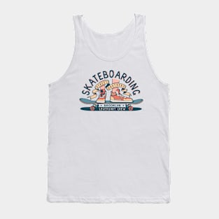 Authentic Skateboarding vintage print design for T-shirt Tank Top